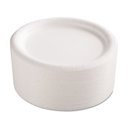 Ajm Packaging AJMPkg, Premium Coated Paper Plates, 9in Dia, White, 4PK CP9AJCWWH14